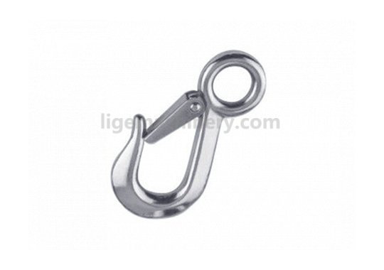 Rigid Eye Snap Hook with Safety Latch