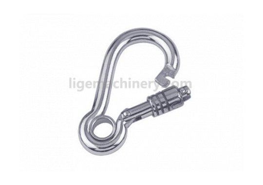 Snap Hook Opening Mouth W Eyelet And Self Lock Nut