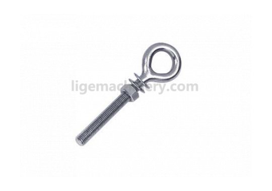 Stainless Steel Wire Eye Bolt With Double Washers & Nut