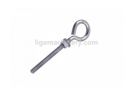 Stainless Steel Wire Eye Bolt with Double Washers &Nut (Not Welded)