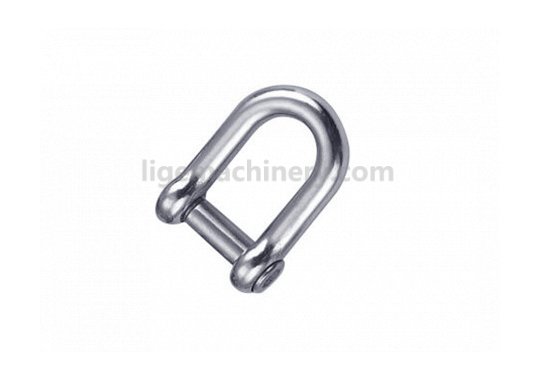 Stainless Steel D Shackle (With Hexagonal Sink Pin)
