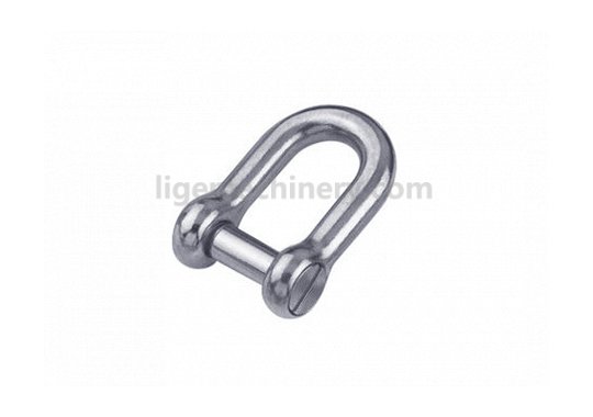 Stainless Steel D Shackle (With Oval Sink Pin)