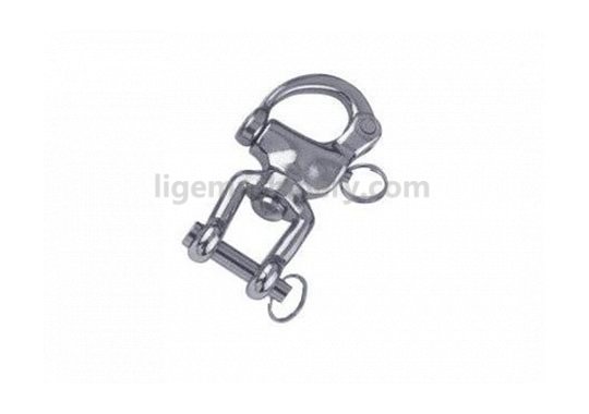 Stainless Steel Snap Shackle with Casting Swivel Jaw