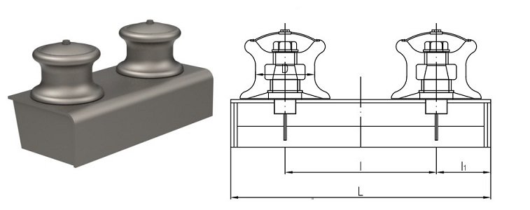 Double Roller Fairlead JISF2014