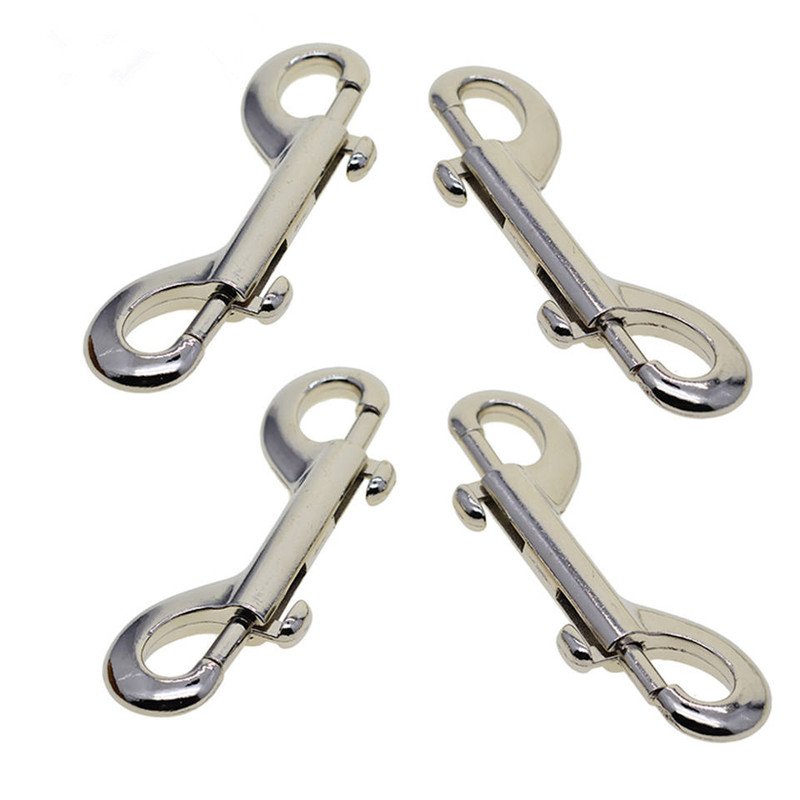 4 Pack 316 Stainless Steel Swivel Eye Bolt Trigger Snap Hooks 3-1/2'' Marine Grade Single Ended Flagpole Snap Clips Scuba Diving Pet Leash Keychain Tar